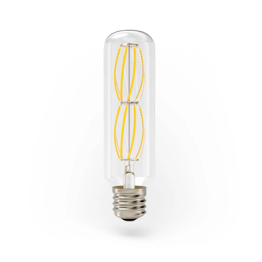 T-Series Vintage LED Filament Tube Bulb - 180–265V 6W E27 2200K